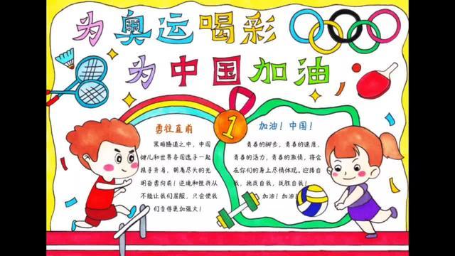 北京奥运会运动项目手抄报(冬季奥运会手抄报最新25份)