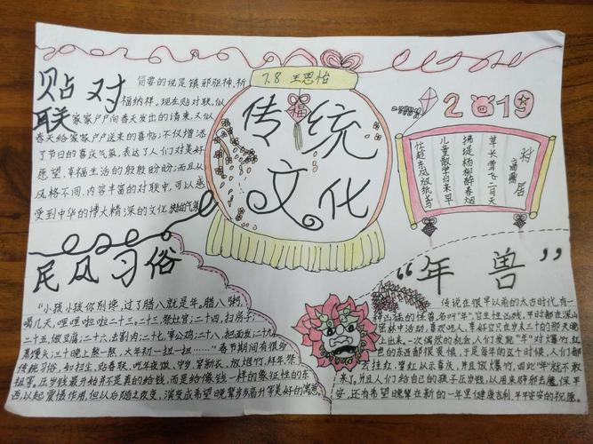 中华传统文化手抄报图片一年级(中国传统文化手抄报23份)