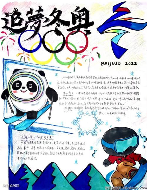 2022年冬奥会手抄报内容清楚初中