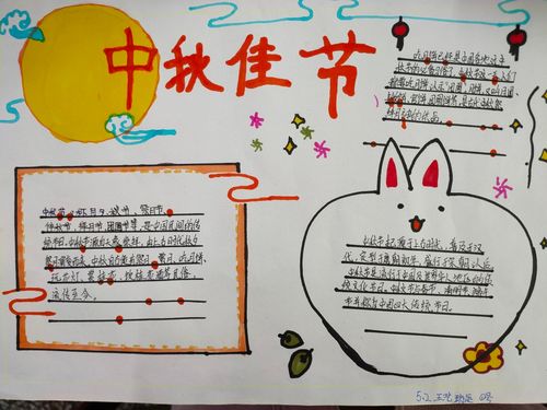 小学生中秋节的传统手抄报