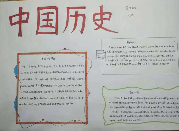 简单的中国历史手抄报四年级