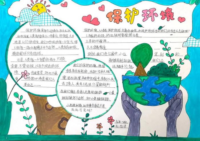 六年级手抄报生态环境保护