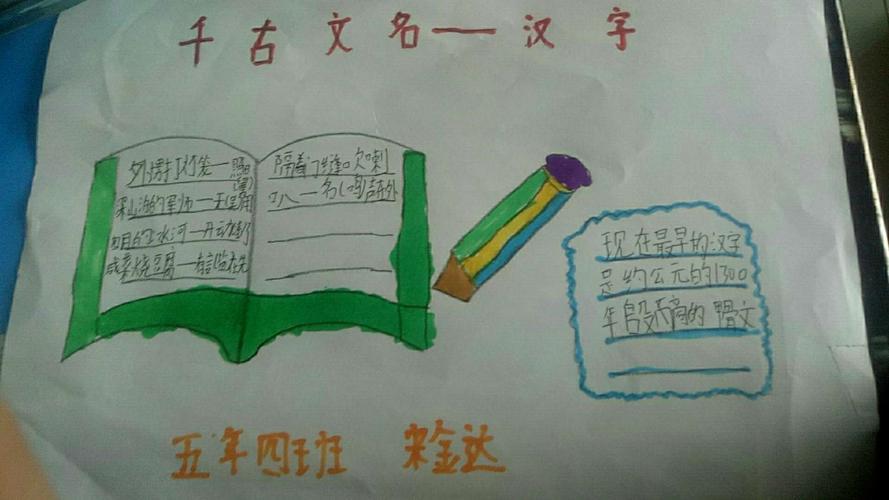有趣的汉字主题的手抄报