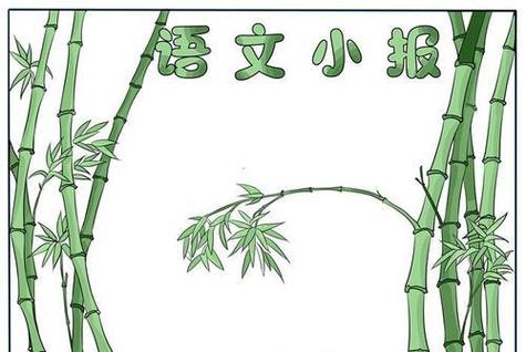 画跟竹子有关的手抄报