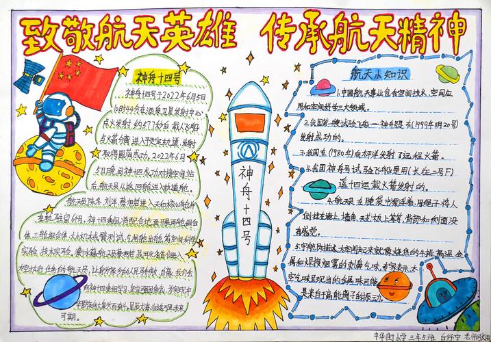 中国航天手抄报内容文字 简单的