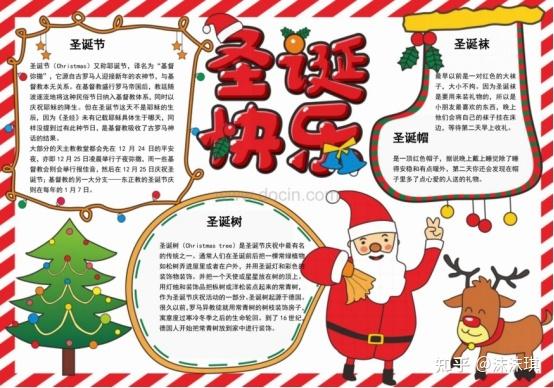 圣诞节手抄报内容中文版