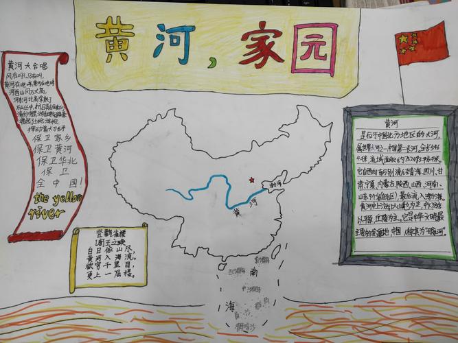 黄河文化手抄报打印模板(关于黄河的手抄报推荐25幅)