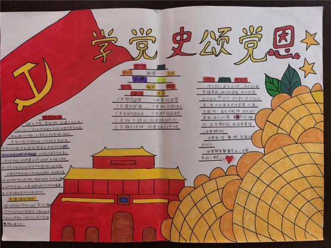 中国共产党成立主题手抄报简单