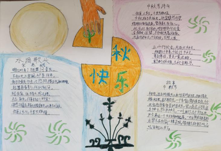 一年级小学生中秋节主题手抄报