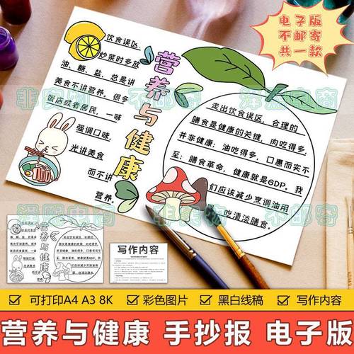 营养与烹饪手抄报(中国美食手抄报精选18份)