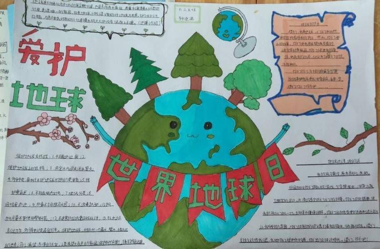 保护地球爱护环境手抄报幼儿园