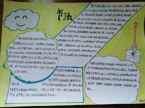 小学生关于书法的手抄报图片简单