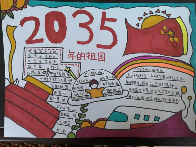 中学生畅想祖国2035手抄报(关于祖国的手抄报最新20份)