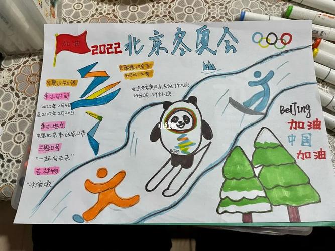 2022冬奥会手抄报儿童(冬奥会的手抄报21张)