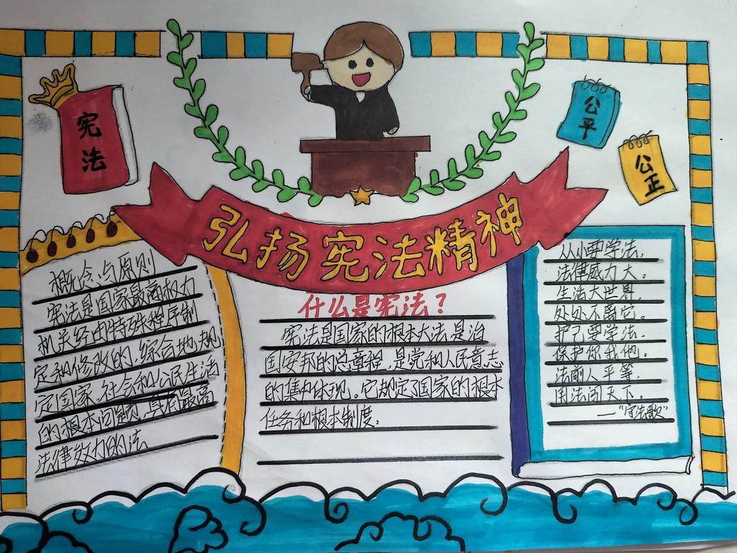 六年级宪法手抄报漂亮 图文(宪法手抄报作品25张)