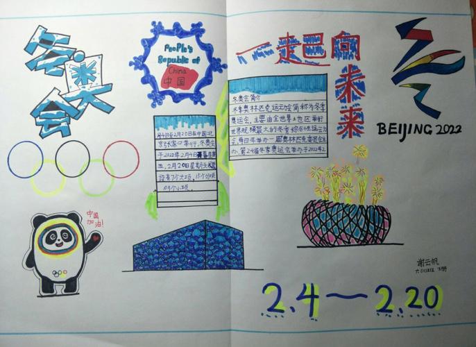 四年级北京冬奥会手抄报内容文字