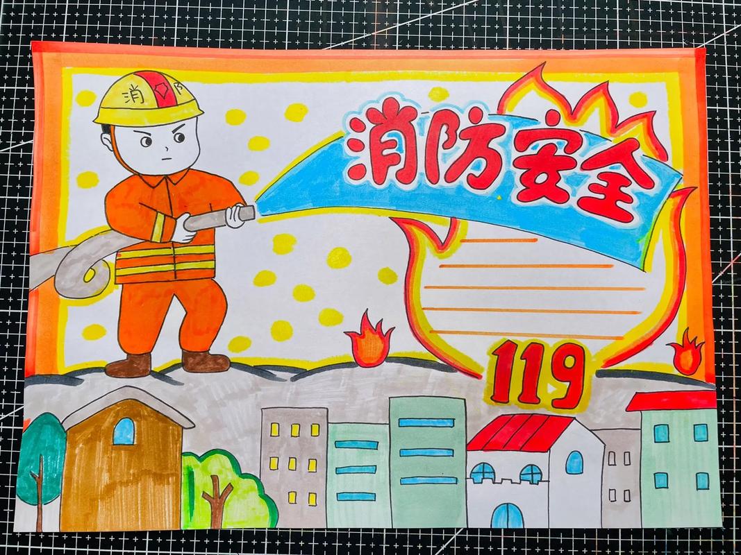 消防安全主题手抄报图片小学
