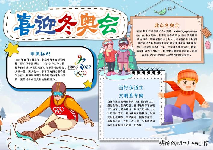 奥运会冰雪节手抄报(冰雪手抄报推荐20张)