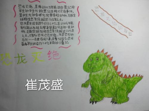 恐龙手抄报怎么画简单又漂亮