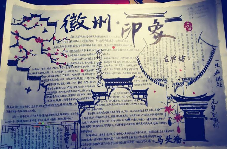 中国古建筑手抄报图片模板(建设手抄报作品23张)