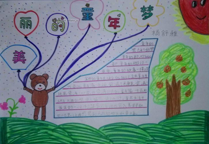 童年的手抄报怎么画五年级 图文(童话天地手抄报作品28幅)