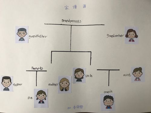 my family tree手抄报