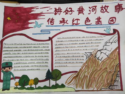 黄河的文化手抄报内容(关于黄河的手抄报作品19幅)