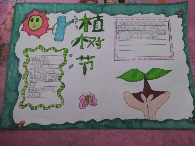 三年级的关于植树节的手抄报