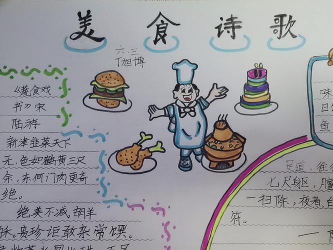 中国饮食文化手抄报一等奖(饮食安全手抄报作品25幅)