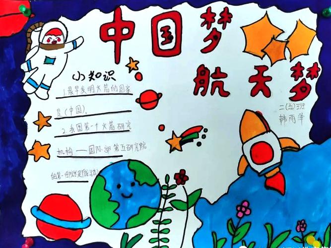中国航天手抄报四个字怎么写