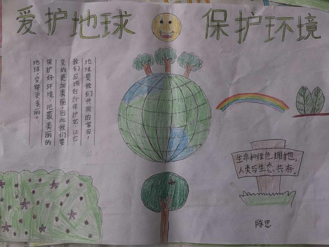 爱护地球四年级手抄报 图文(绿色家园手抄报22张)